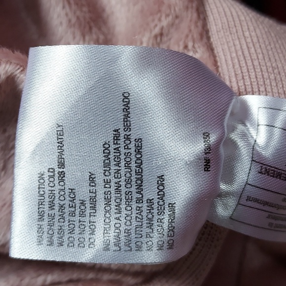 Snobbish collections long sleeve Zipper snap down w/hood winter jacket pink larg - Picture 12 of 12